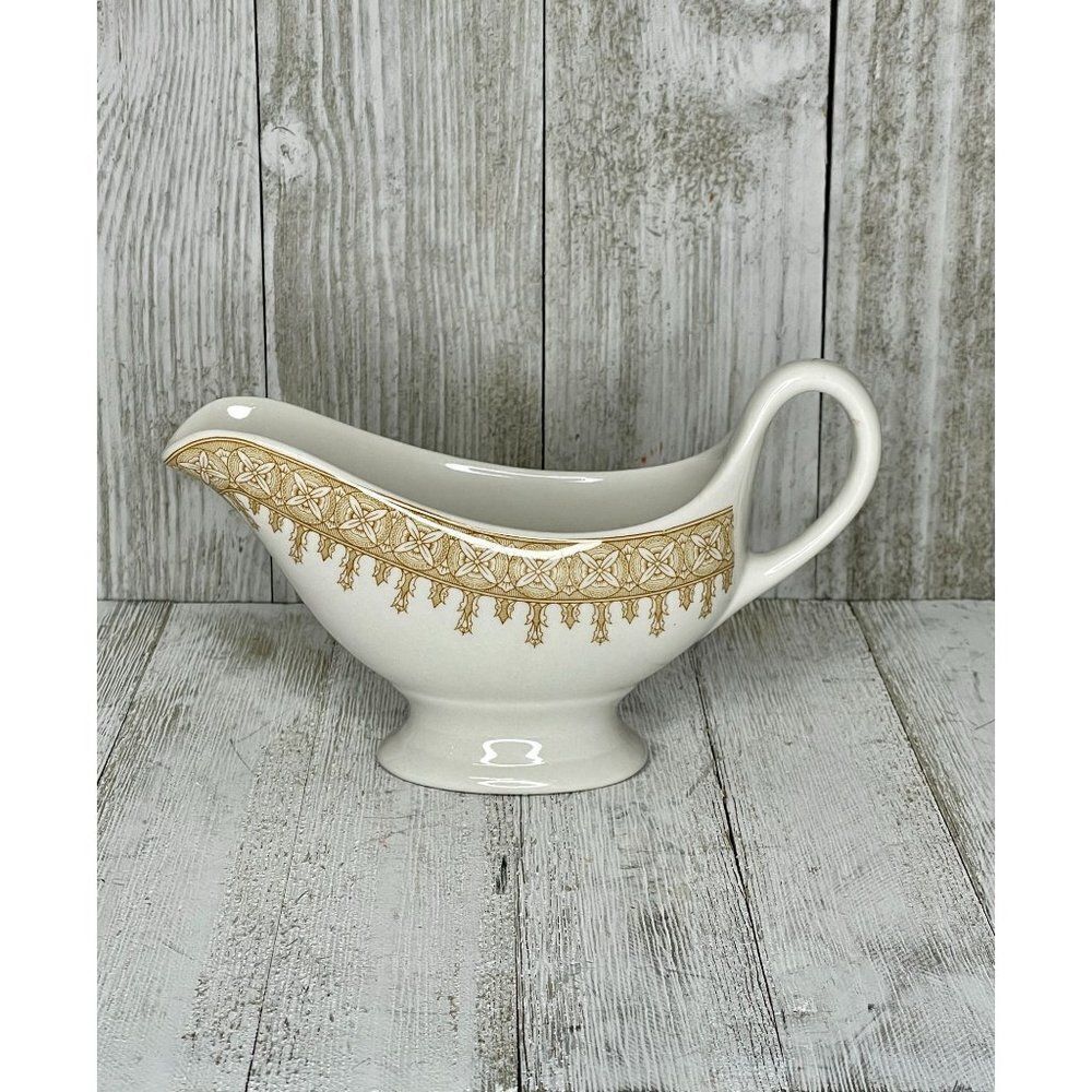 Vintage Anchor Hocking Shenango China Restaurantware Individual Gravy Boat